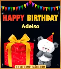 GIF Happy Birthday Adelso